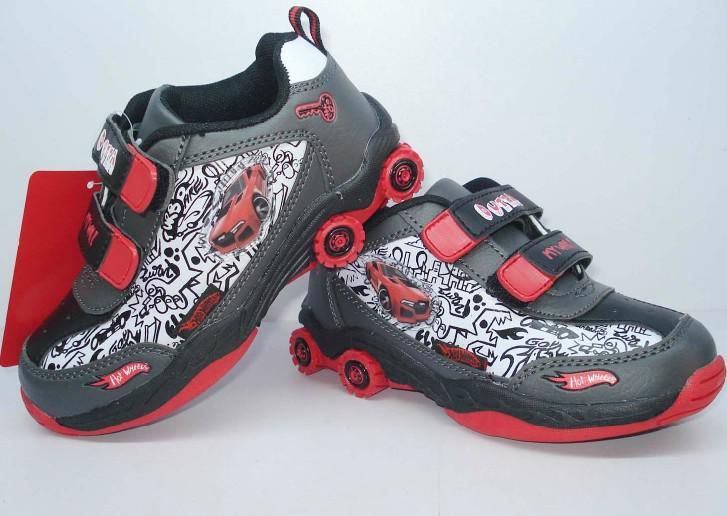 Cars Shoes McQueenSports Shoes Black + Red HOT WHEEL