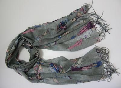 La dernière femme printemps été longue imprimé écharpe ponchos wrap foulards TOP vente châles / # 1380