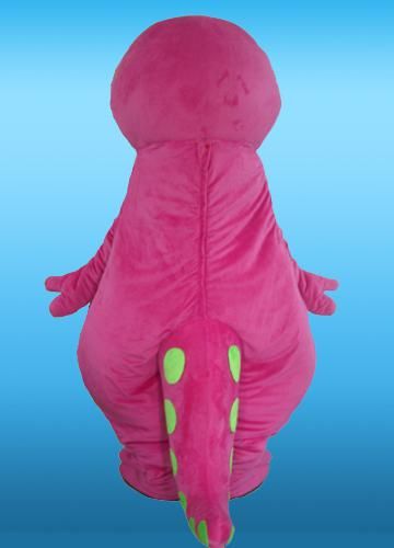 En gros de bonne qualité personnalisé taille adulte rose en peluche barney costumes de mascotte pour la fête livraison gratuite meilleur service après-vente