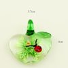 Classic apple ladybug Italian venetian lampwork blown murano glass pendants for necklaces jewelry Fashion jewelry necklace Mup083