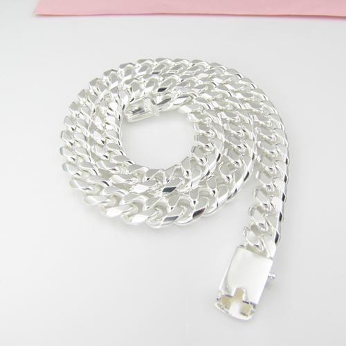 Partihandel med halsband. 925 Silver Man Halsband 10mm 20 tum