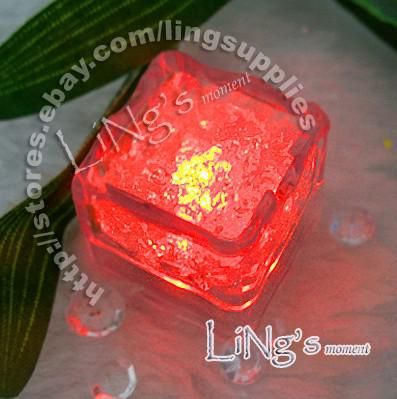 Hot Item-najniższa cena Data wysyłki-12 SZTUK Różowy LED Lód Kostka Lekka Ślubna Świąteczna Dekoracja