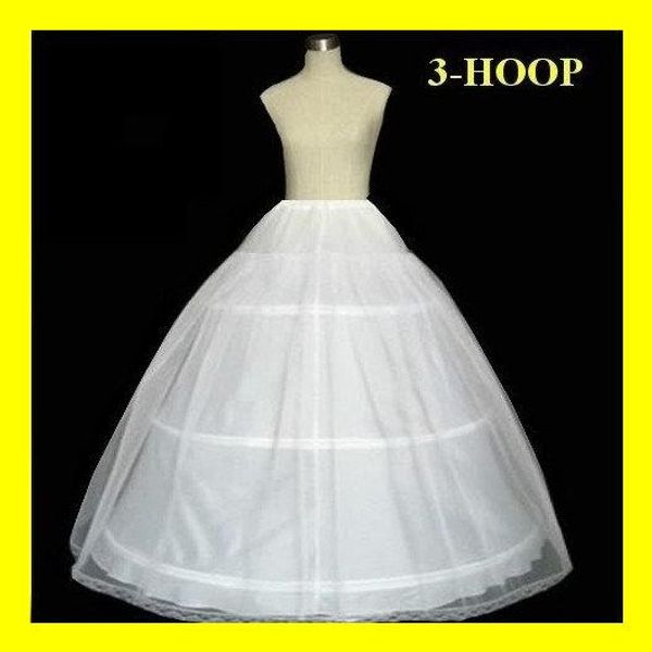 

HOT Free Shipping Stock Petticoat 3 Hoops for Bridal Ball Gowns A-Line Wedding Dresses Petticoats Bridal Accessories