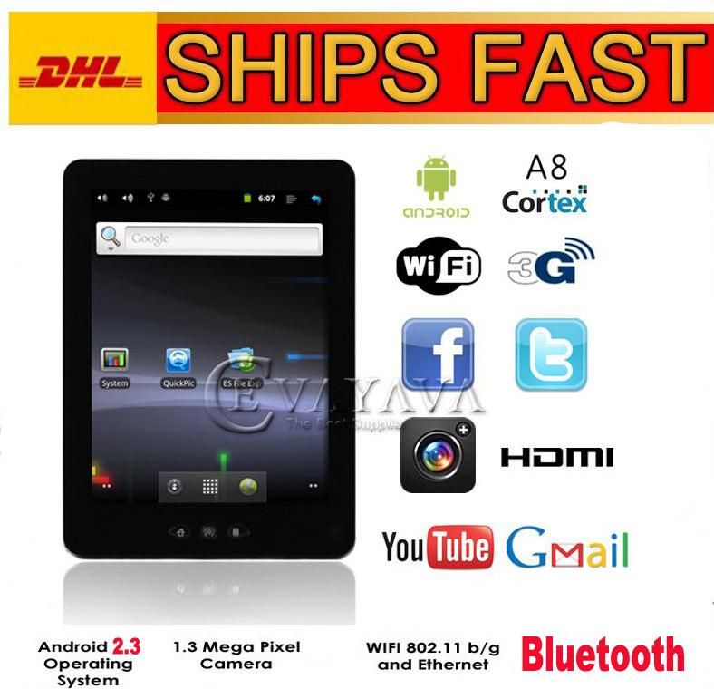 Best Affordable Tablet 2022 Christmas Cheap Christmas Android 2.3 8 Inch Tablet PC Epad S5PV210 A8 1.2GHz