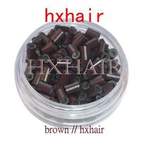 5000pcs 4.5mm With Silicone Copper Tube / Micro Rings Links Beads / I-Tip Hair Extension Tools