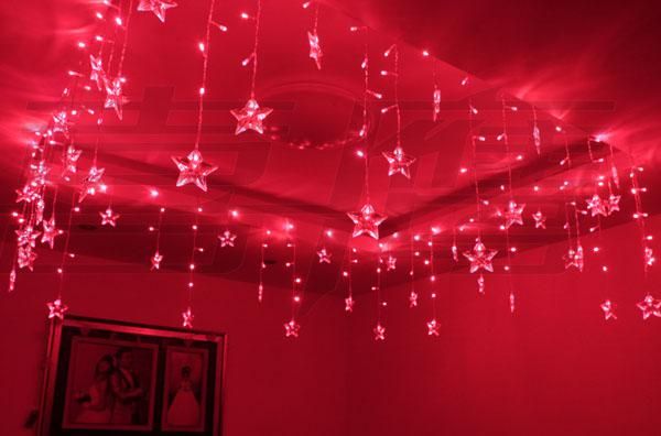 192 luci a LED 8M * 0.75m Drop Drop Ornament ornamento luci, decorazioni vetrine decorazioni natalizie luci ornamento natalizio impermeabile illuminazione striscia a led