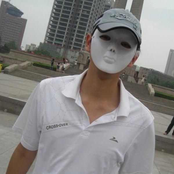 Plastic Plain Masquerade Mask White Blank Mask For Party Cosplay Full