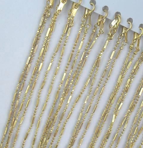 Gold Plated Necklace Chains Accessories For DIY Craft Jewelry Gift 16inch GO2