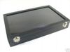 Black Glass Top Ring Caja de la caja de la caja de la bandeja de la bandeja Múltiples estilos para elegir