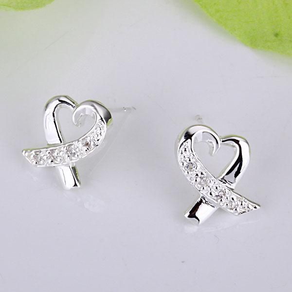 Wholesale - lowest price Christmas gift 925 Sterling Silver Fashion Earrings E53