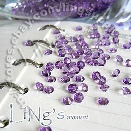 30% Rabatt auf 1000 1 / 3ct 4,5 mm Lavendel Diamant Konfetti Hochzeit Gunst Tisch Scatter Decor