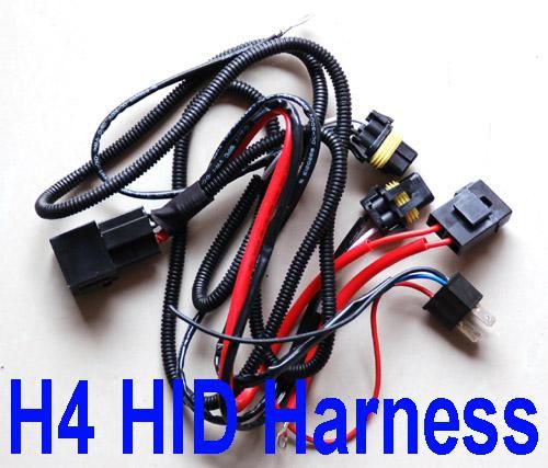 10PCS H4 HID XENON CONVERSION KITS LIGHT VEHICLE RELAY FUSE WIRE WIRING HARNESS 40A NO FLICKER 14VDC