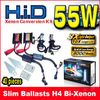 5 Sets 12V 55W H4 H/L H4-3 9003 Bi-xenon Black Slim Ballasts HID Xenon Conversion Kits 6K 8K 10K 12K