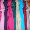 Senhoras das mulheres Plain cor sólida 100% cachecol De Seda Xaile Envoltório lenços SCARF Cachecol SOFT 12 pçs / lote # 1433