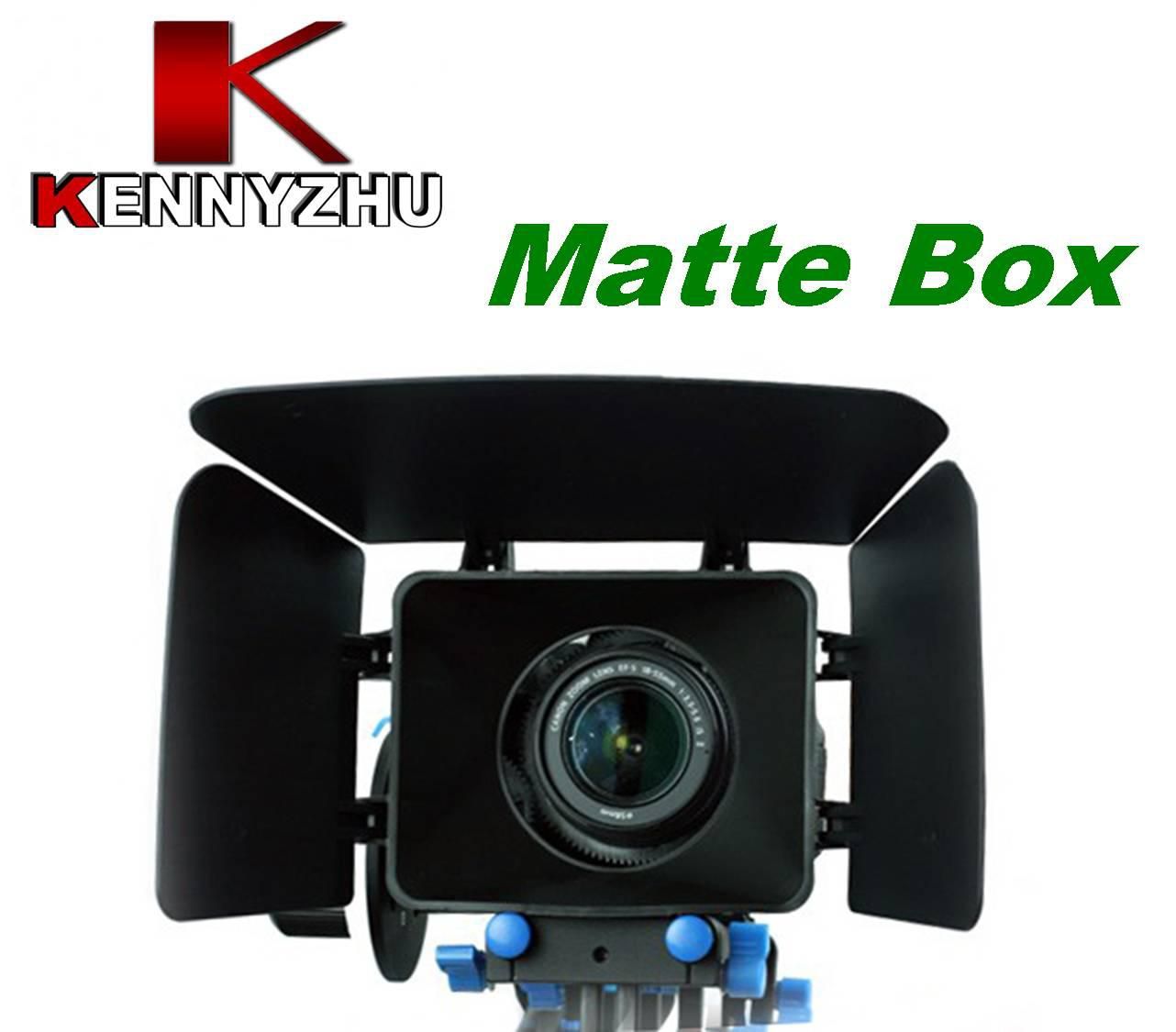 2019 DSLR Movie Kit Matte Box For 15mm Rail Rod Support System Video