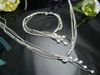 Wholesale - lowest price Christmas gift 925 silver Necklace+Bracelet set S70