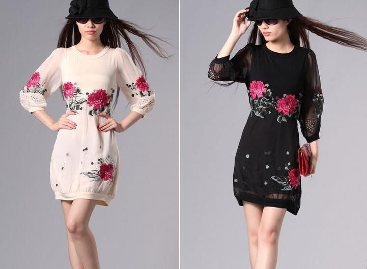 silk casual dresses