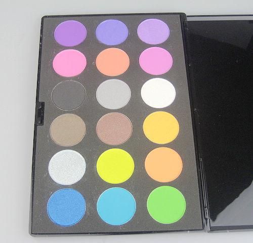 lot Pro 18 cores Shimmer fosco Paleta de sombras Sombra de olho Maquiagem Conjunto de sombras de longa duração 330621456271