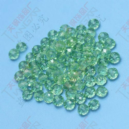 100 adet bir çanta toptan charm yeşil Faceted 10mm Büyüleyici Yuvarlak Top kristal Gevşek cam Boncuk, çin'de Yapılan