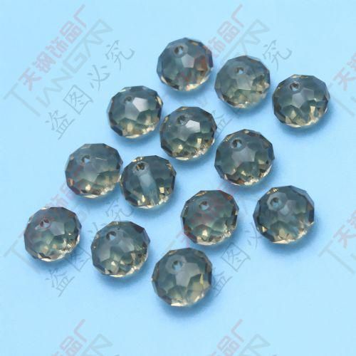 Mode Nouveau gros facettes 10mm rondes de couleur sombre cristal perles de verre lâche, fabriqué en Chine