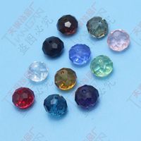 Wholesale Hot sale Cool Fashion charming mixed colorful Faceted crystal Loose glass Beads Jewelry accessories