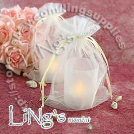 Il trasporto-100pcs Light Pink 10 * 15cm Organza puro favore borsa da sposa Sell Gift Bag Pouch-Hot