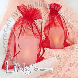 Livraison gratuite 100pcs-Light Pink 10 * 15cm Sheer Organza sac de faveur de mariage Vendre Sac cadeau Pouch-Hot