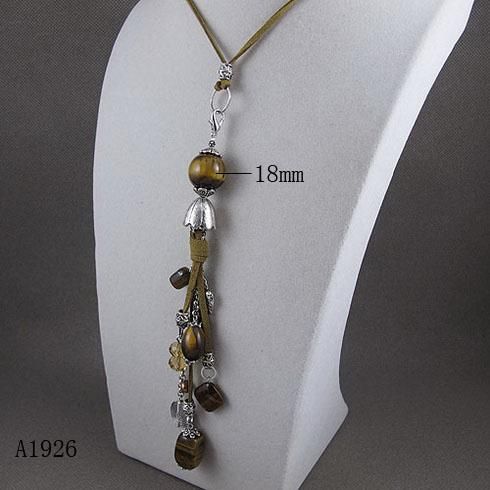 Elégant Collier de cristal oeil de Tigre pierre collier cadeaux de Noël bijoux vente chaude 5pcs/lot A1926