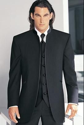 No smoking Smoking Melhor homem Terno de Casamento Groomsman / Homens Ternos Noivo Jacket + Pants + Tie + Vest F375