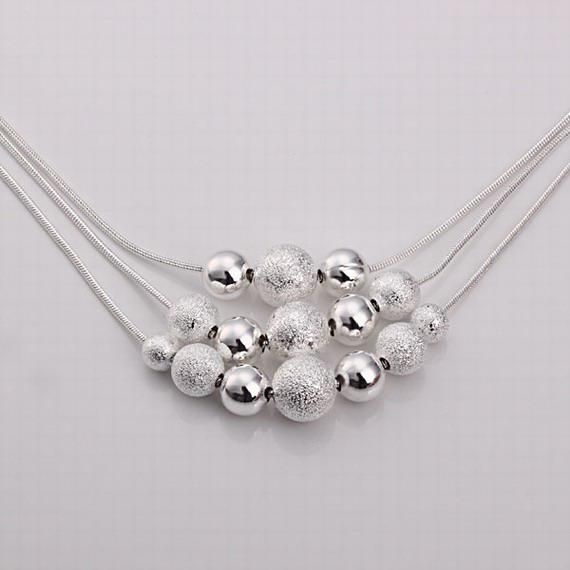 Wholesale - Retail lowest price Christmas gift 925 silver fashion Jewelry free shipping Necklace bN020