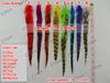 Free Shipping LONG 10 - 13 INCH Grizzly Rooster Feather Hair Extension Feathers Extensions GRF302