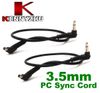 3.5mm Plug to Male Flash PC Sync Cord Cable 30cm 12 '' Längd hög kvalitet