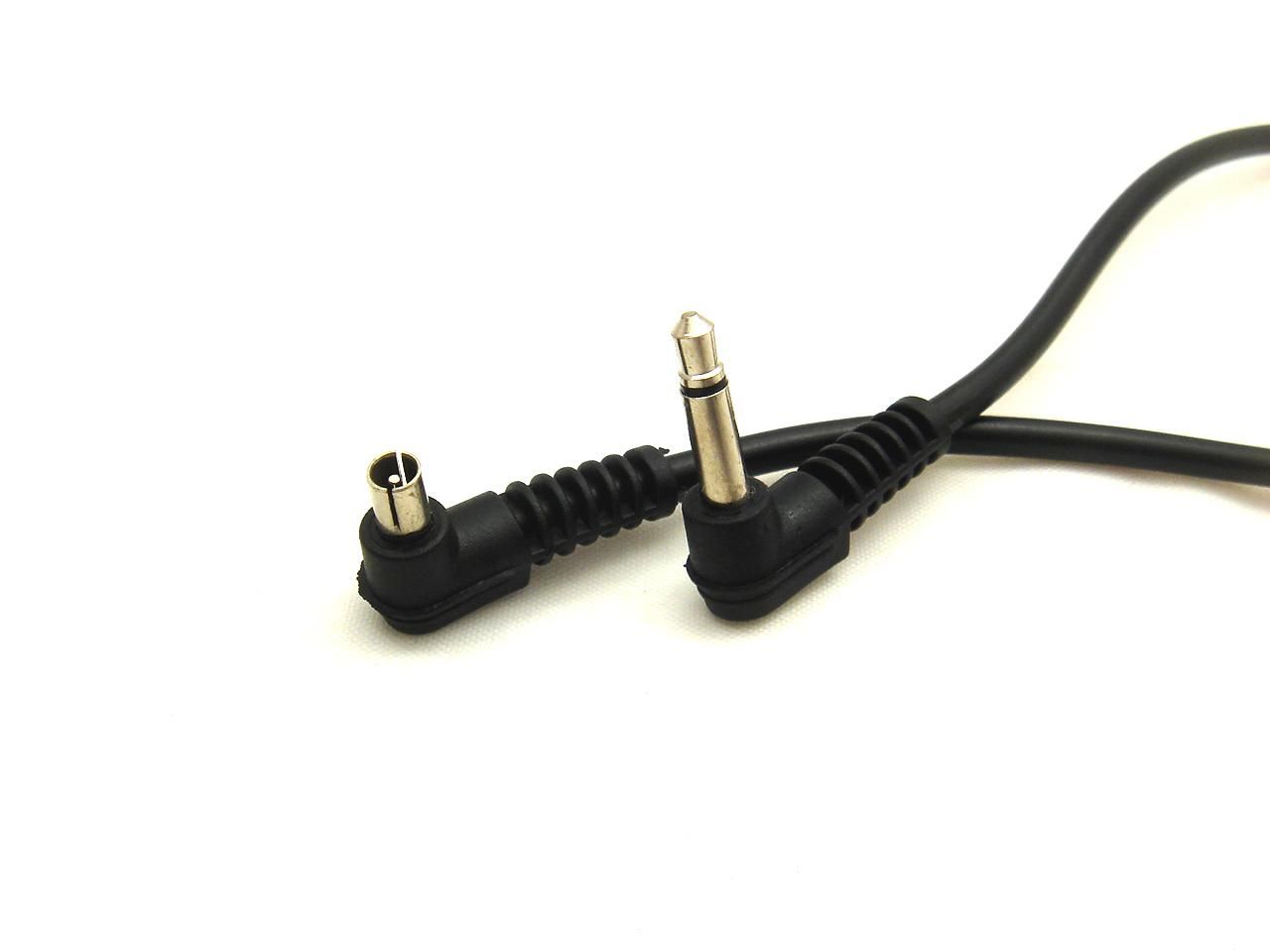 Erkek Flaş PC Sync Cord Kablo 30cm 12 '' Uzunluğu Yüksek Kalite 3.5mm Plug