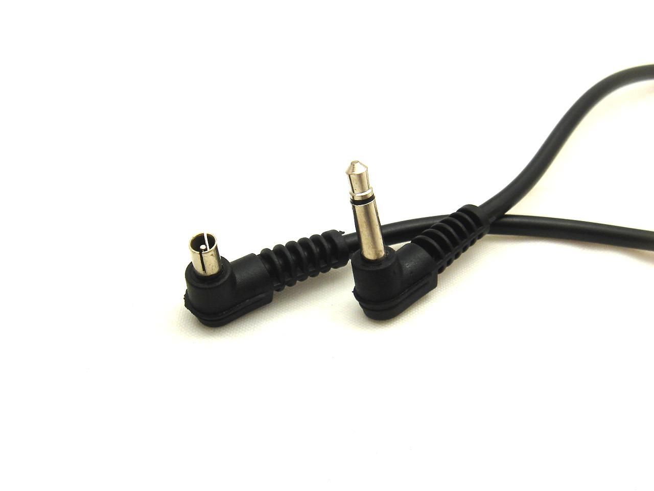 Plug de 3,5 mm a macho flash PC Sync cable de la cuerda de 30 cm 12 '' Longitud alta calidad