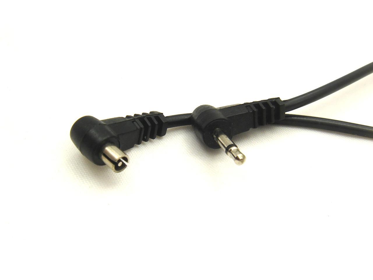 2.5mm Plug To Male Flash PC Sync Cord Cable 30cm 12 Inch Length From