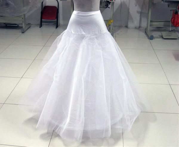 Christmas Sell Sell Bridal A-doublé 2 couches 1 Hoop Petticoat Crinoline Underkirt Slip A106002