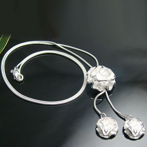 Wholesale - Retail lowest price Christmas gift 925 silver fashion Jewelry Necklace N036