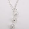 Wholesale - Retail lowest price Christmas gift 925 silver fashion Jewelry free shipping Necklace N85