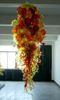 Modern Orange Color Large 48 inches Crystal Bubbles Handcraft Blown Glass Chandelier Lighting- Girban Brand