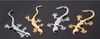 3D Metal Gecko car stickers Silver and Gold Stickers on Car Auto declas cool decals