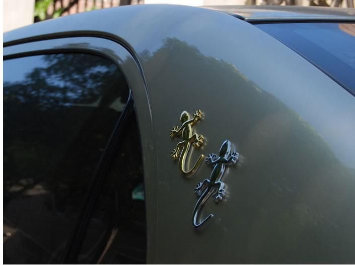 Adesivi auto in metallo in metallo 3D Adesivi in ​​argento e oro su auto Auto Declas Decalcomanie fresche