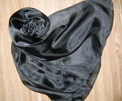 Femmes Dames Uni couleur unie 100% soie foulard châle Wrap SCARF foulards 180 * 90cm / # 1551