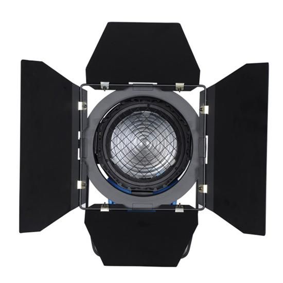 継続的な照明ビデオDV Studio Photo Fresnel Tungsten Light 1000W 1kw +電球GY22 + Barndoorを使って無料のFedEx DHL