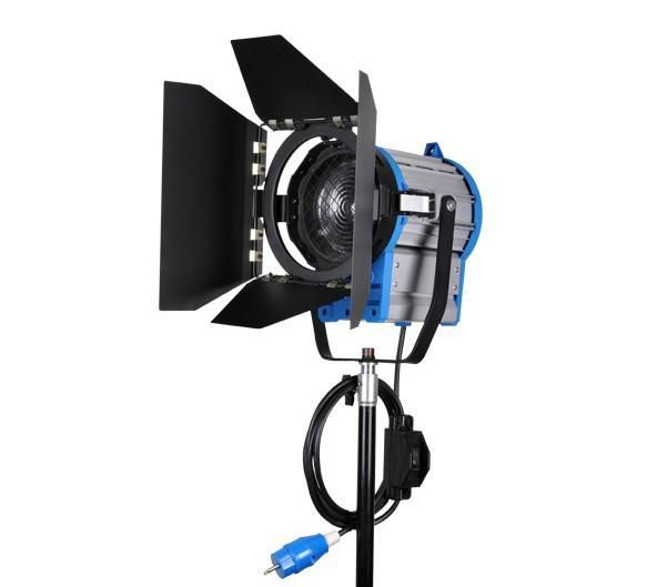 Kontinuerlig belysning Video DV Studio Photo Fresnel Tungsten Ljus 1000W 1kW + Bulb GY22 + Barndoor via FeedEx DHL