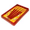 Hardcover Chinese Style 5 Chopsticks Set Presenter Trä Tryckt Peking Opera Gratis frakt