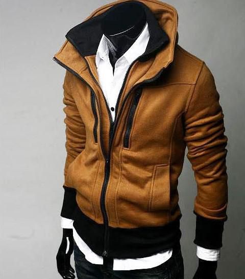 double collar jacket mens