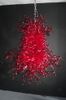 İndirim Led Büyük Kırmızı Lambalar El Sanatları Üflemeli Cam Avize Aydınlatma Kolye Işık 72 inç- Girban Marka