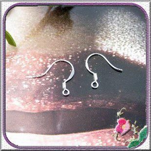 Wholesale - 100% 925 Sterling Silver Earring Fish Hook earrings Accessories DIY jewelry