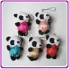 Yeni Peluş Telefonu Zincirler Cep Telefonu Takılar Cep Sapanlar Çin Panda Cep Kolye 30 adet / grup Ücretsiz