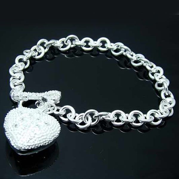 Wholesale - Retail lowest price Christmas gift, new 925 silver fashion Bracelet Bh062